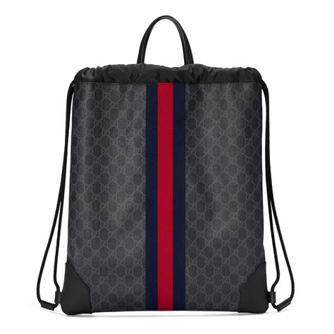 cheap gucci backpack men's|Gucci drawstring backpack for men.